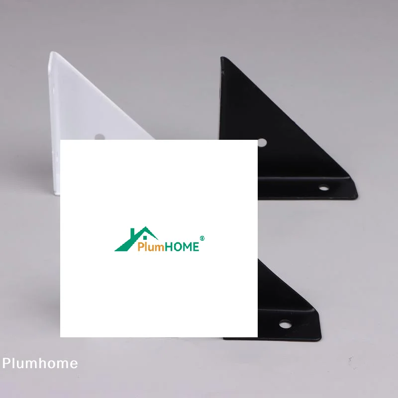 4 Stück rechte dreieckige Eckstützen, weiß, schwarz, Holzmöbel, Eckverbinder, Befestigungselemente, geeignet für Betten, Schränke