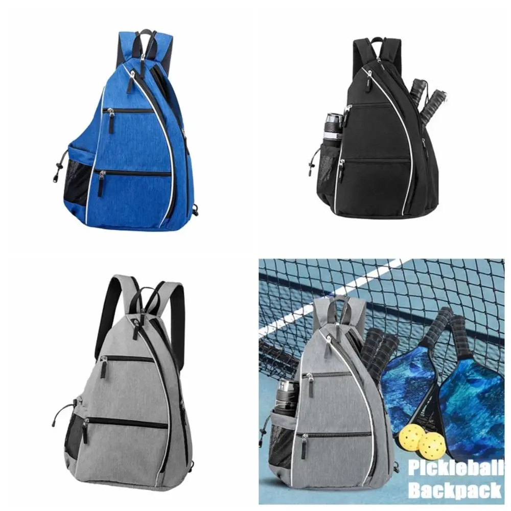 

Lightweight Pickleball Backpack with Water Bottle Holder Adjustable Sports Backpacks Phone Pocket Multifunctional Tennis Bag Men