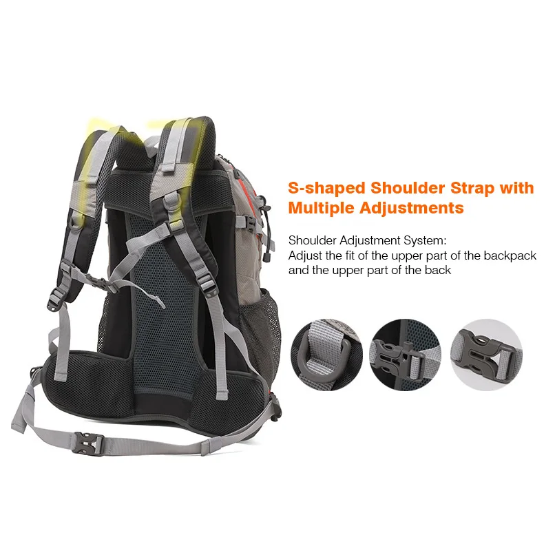 40L Outdoor Hiking Camping Backpack With Backplane Travel Trekking Luggage Bag Climbing Cycling Backpack Men Women Daily Bag