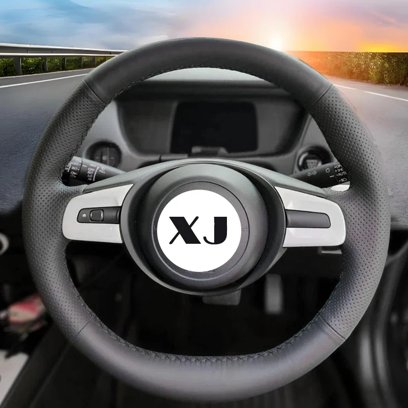 

Custom Microfiber Leather Car Braid Steering Wheel Cover for Honda New Fit Fitto (GR1.2.3.4) 2020-2024 DIY Auto Interior Cover