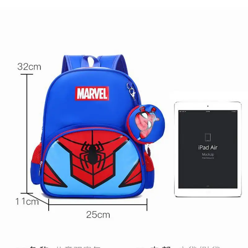 Anime Marvel Plecak Anime Figurka Spider-Man Iron Man Torba na ramię Podróżny tornister dla dzieci Super Heroes Uczeń Torby szkolne