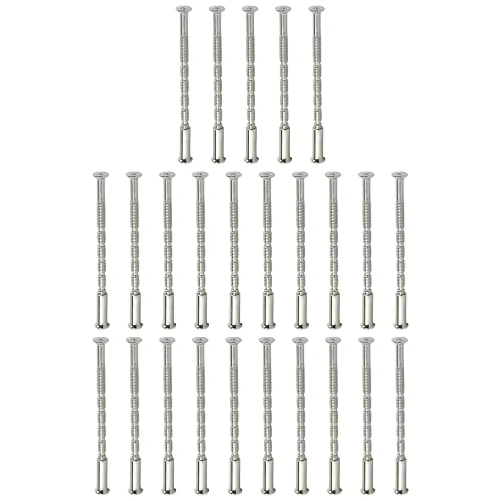 25 Pcs/Set Door Handle Screws - Through Fixing Bolts for Door Handle Roses, Knobs & Door Lock Metal Hardware