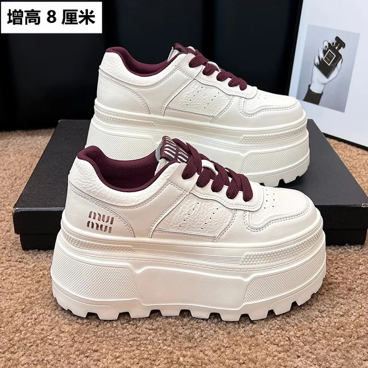Board shoes women 2026 spring new versatile sponge cake shoes casual board shoes women