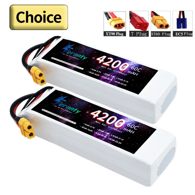 TERANTY 11.1V Lipo Battery 4200MAH 60C Battery For RC Airplanes Helicopters Car Boat Truck Spare Parts 3S Batteries