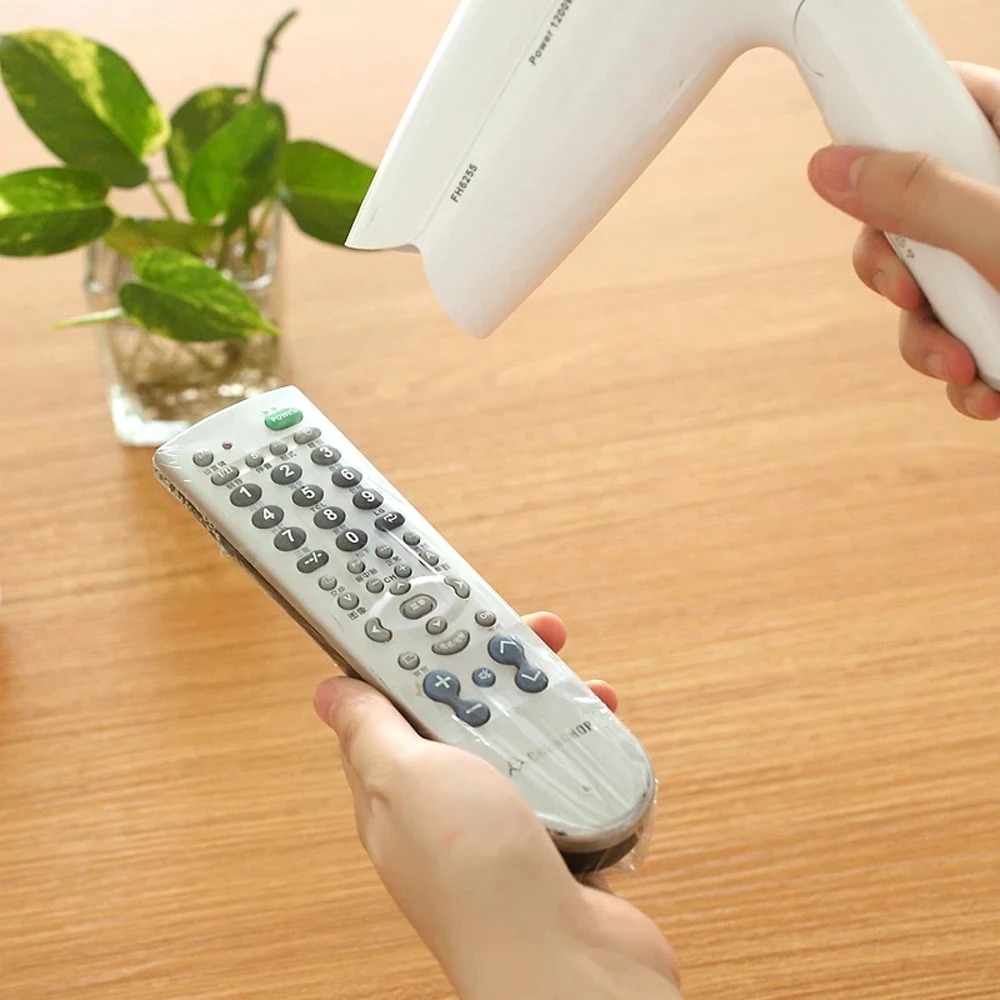 Video Home for TV 27*12cm Waterproof Air Condition Case Remote Control Cover Remote Control Protector Heat Shrink Film