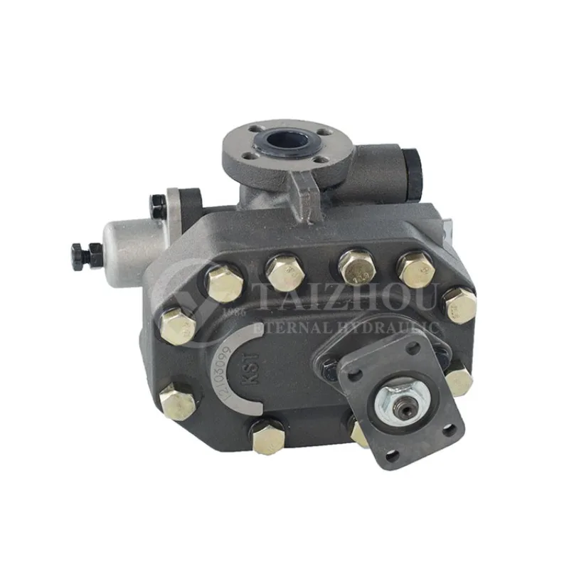 high efficiency cast iron hydraulic double gear pump, KP55 KP1405 KP1505 Kp1403 KP series for tip truck dump hydraulic gear pump