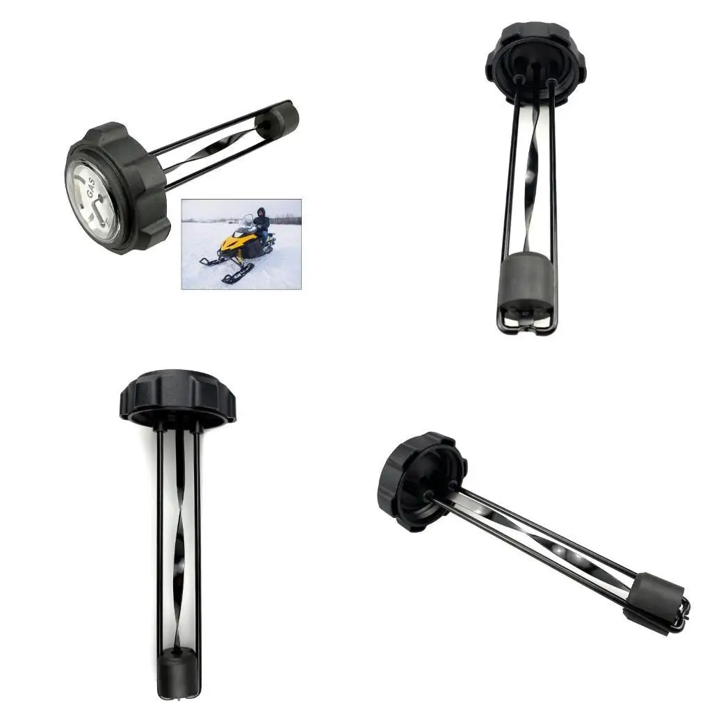 

31BC Gas Caps Build In Gauge Automobile Mechanical Liquid Level Gauge Black