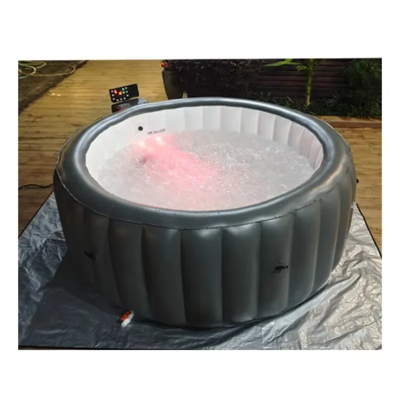 STLF Opblaasbare Spa Hot Tub Ronde Spa Draagbare Hot Tub Model 4-6 Persoon Outdoor Opblaasbare Spa Massage Tub Nieuwe Trend