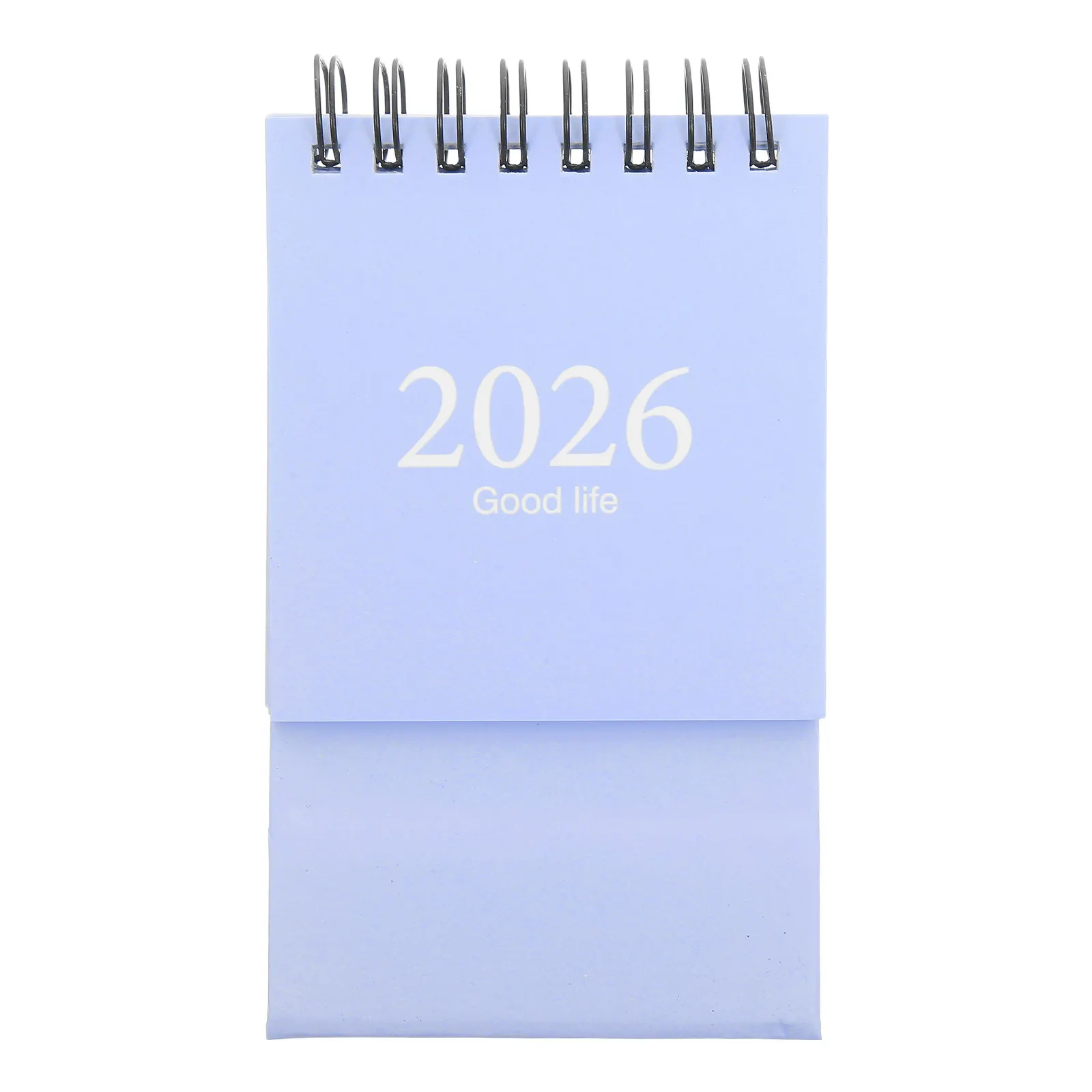 

Настольный мини-планировщик 2026 года, небесно-голубой, компактный, многоразовый, с китайским лунным календарем, для дома и офиса, для декора рабочего стола, настольный