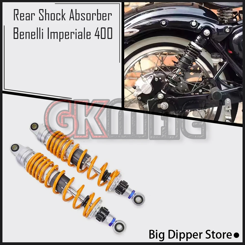 New For Benelli BJ Imperiale 400 Motorcycle Modified Rear Shock Absorber Damping Shock Absorbers Fit BJ400-8 Imperiale400