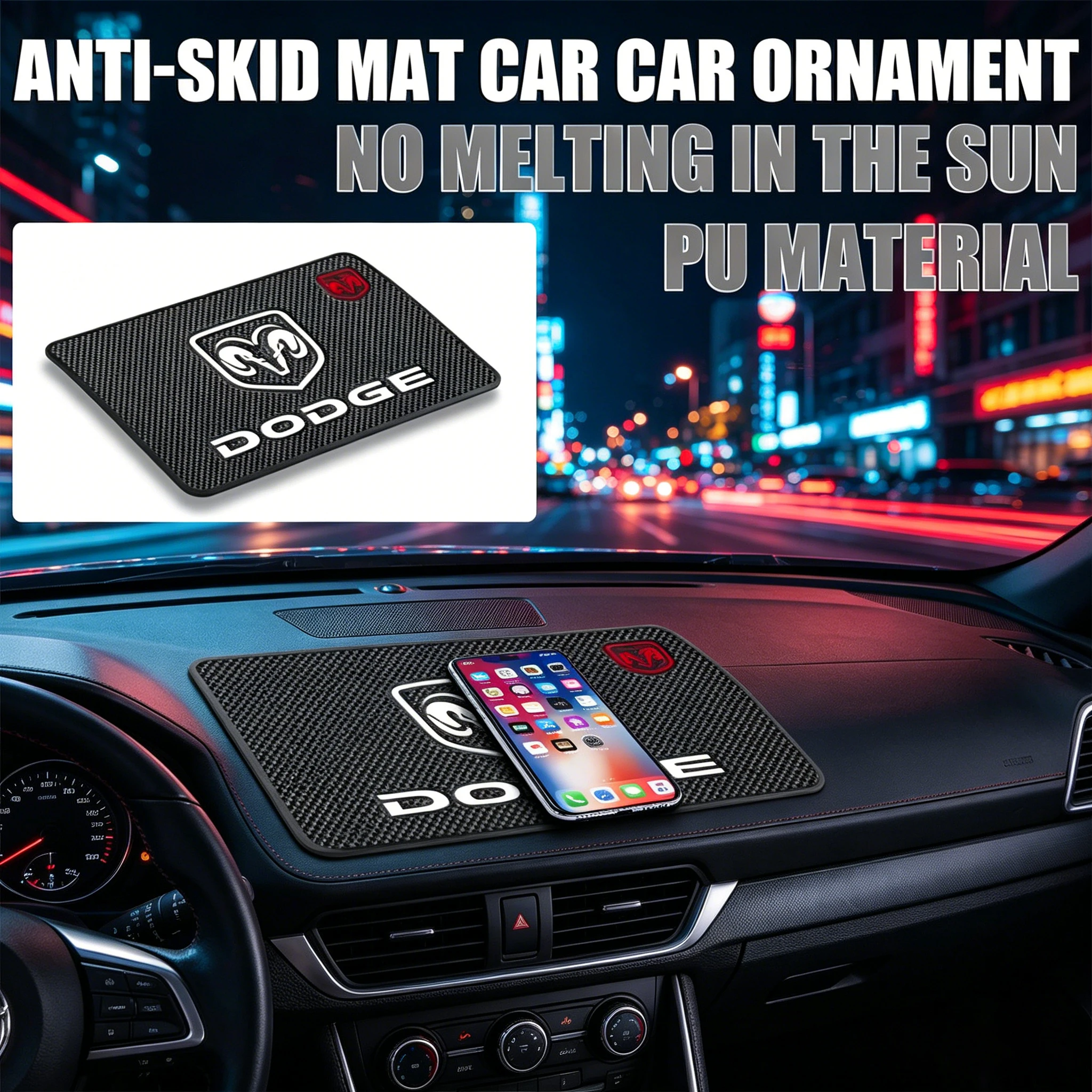

Car Silicone Dashboard Center Console Anti-slip Mat Phone Glasses Holder Pad Accessories For Dodge Durango Caliber Dakota Spirit