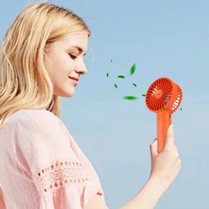 Mini Handheld Fan Hand Personal Fans Flashlight With Carabiner 3 Speed Wind 2-in-1 Pocket Fans Low Noise For Camping Backpack