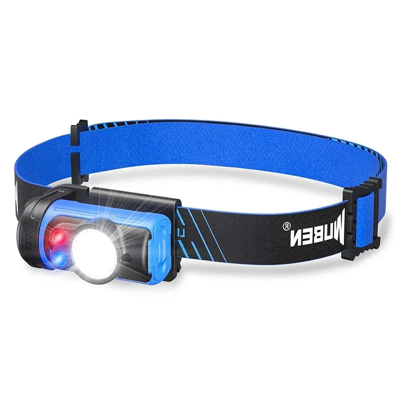 WUBEN H3 Headlamp 120Lumens 7 Working Modes 360° Adjustable Headlight WIth Battery Fishing Headlight