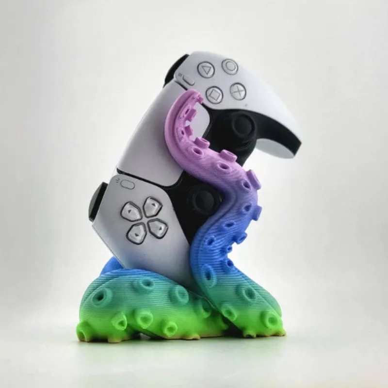 Creative Octopus Tentacle Shape Rack Gamepad Holder 3D Printing Material Desktop Organizer Display Stands Halloween Decor