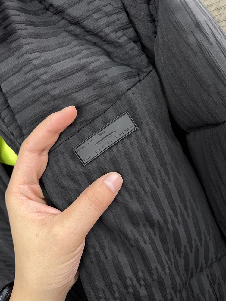   Du down مبطن Jaet الرجال عارضة Sle الياقة irt تصميم الدفء Faionable الحضرية ارتداء الأبيض دو ريشة