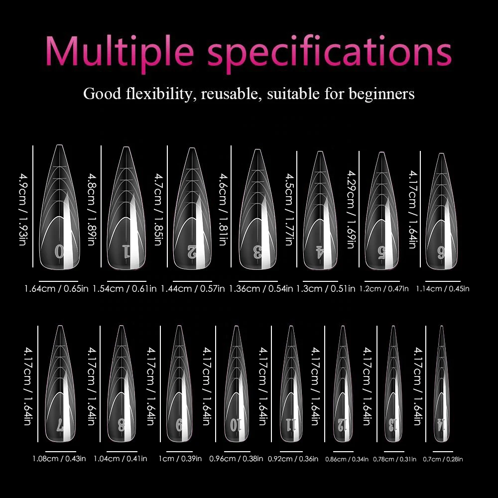 150pcs French Line Nail Form Insert Capsule Ongle Reverse Popits Dual Top Form Extended Nail Dual Form Tips for Salon