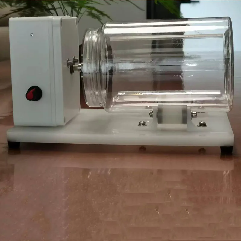 Mini Electric Roller Polisher Variable Speed Desktop Rotary Tumbler 12W Low Noise 100x150mm Polishing Machine for Small Parts