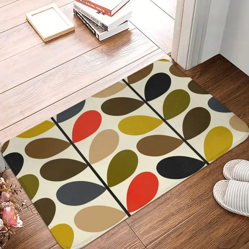 Orla Kiely Abstract Multi Stem Front Floor Door Entrance Mat Mid Century Scandinavian Geometric Room Doormat Garden Carpet Rug