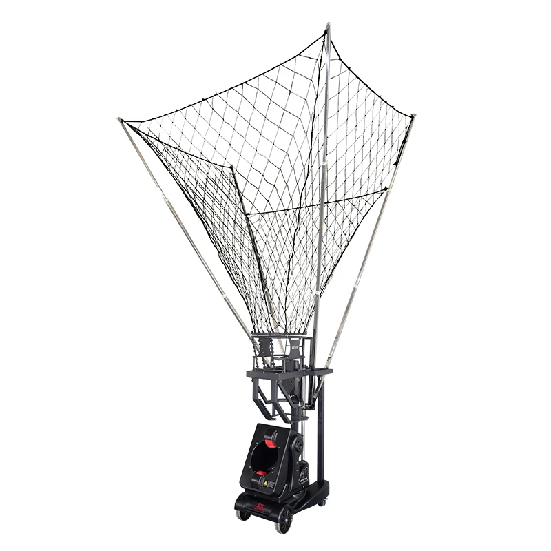 Intelligent Foldable Durable Large Basketball Rebound & Shooting Machine 1-3 Balls Capacity 1.5-7s Frequency for Sale