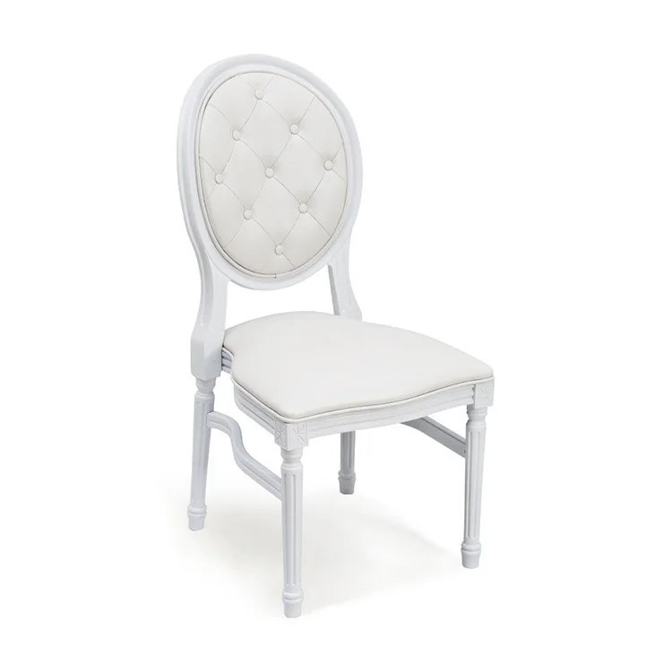 *Louis XV Transparent Strength Resin Wedding Banquet Chair for Star Hotel
