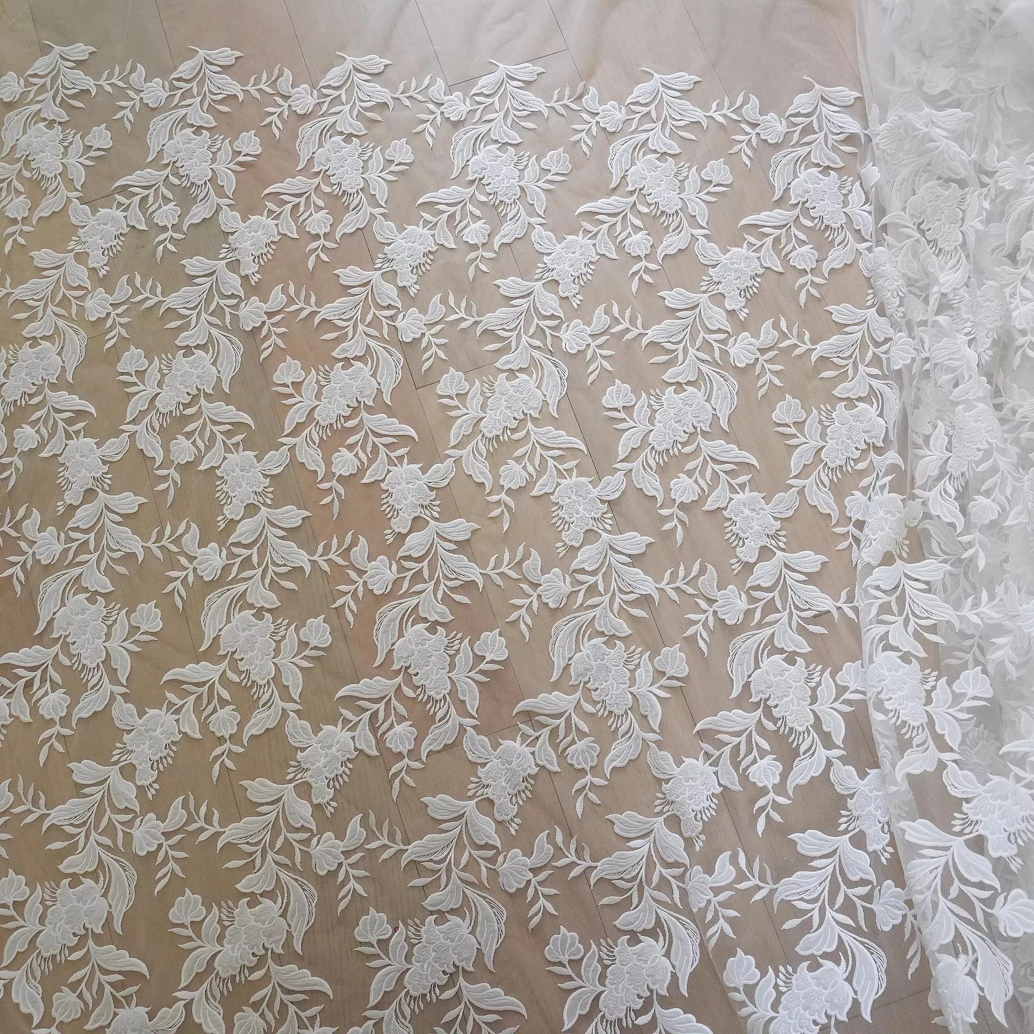 1 ياردة أقمشة شبكية جديدة التطريز بالليزر الخياطة تنورة فستان اكسسوارات النسيج للمواد #4