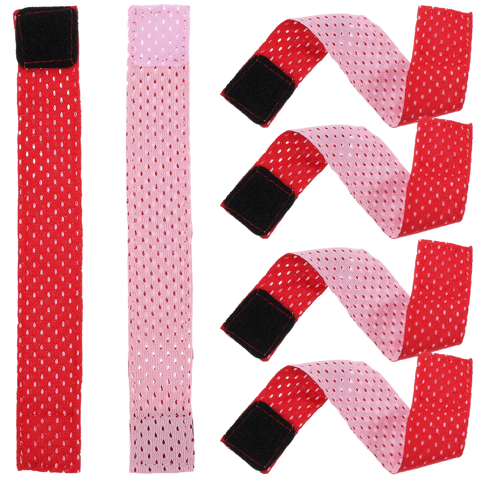 Correas de hombro para camisa, bandas de puño ajustables antideslizantes para fijación de manga deportiva, correa elástica suave reutilizable, 6 uds.