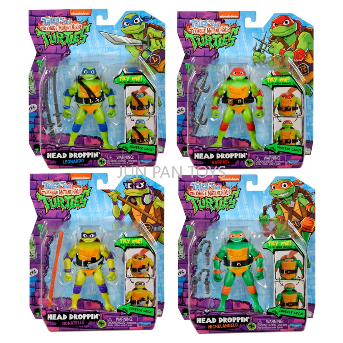 Оригинальные черепахи-ниндзя Tales of the Teenage Mutant, 4,5 дюйма, голова Droppin Raphael Donatello, детские коллекционные фигурки, игрушки