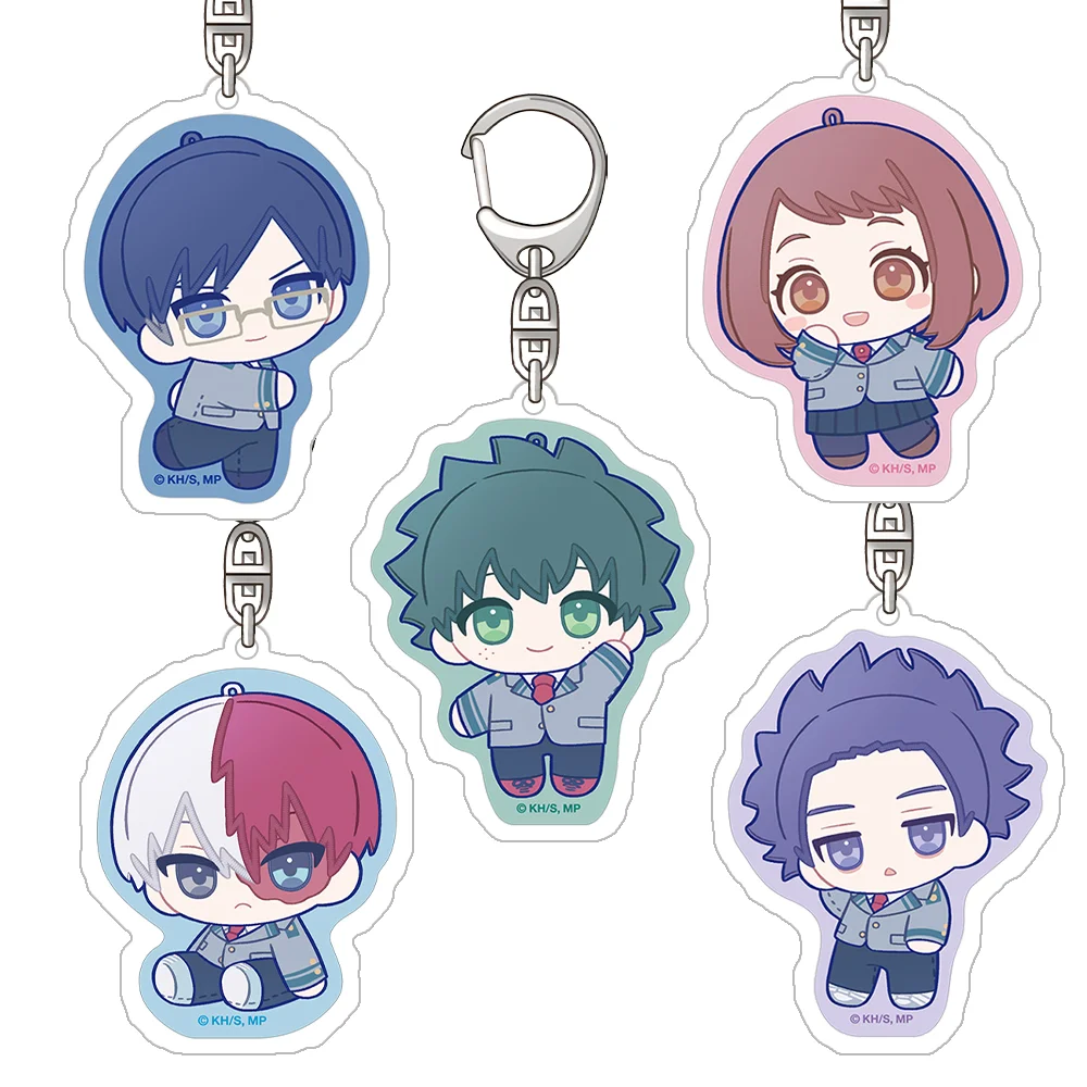 My Hero Academia Midoriya Izuku Bakugou Katsuki Todoroki Shoto OCHACO URARAKA llavero acrílico oficial bolsa colgante productos de anime