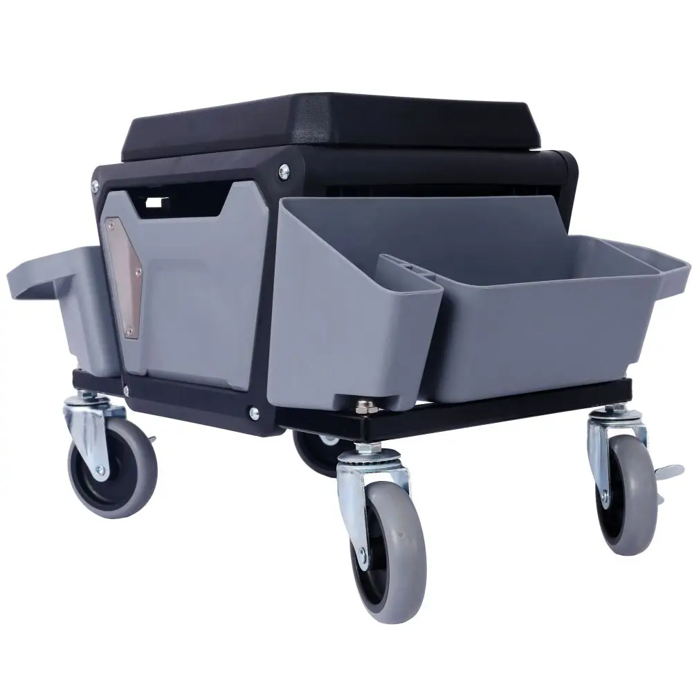 

Heavy Duty Mechanic Stool with 330lbs Load Capability, Rolling Creeper with Soft Rubber Cushion Seating for Auto Repair