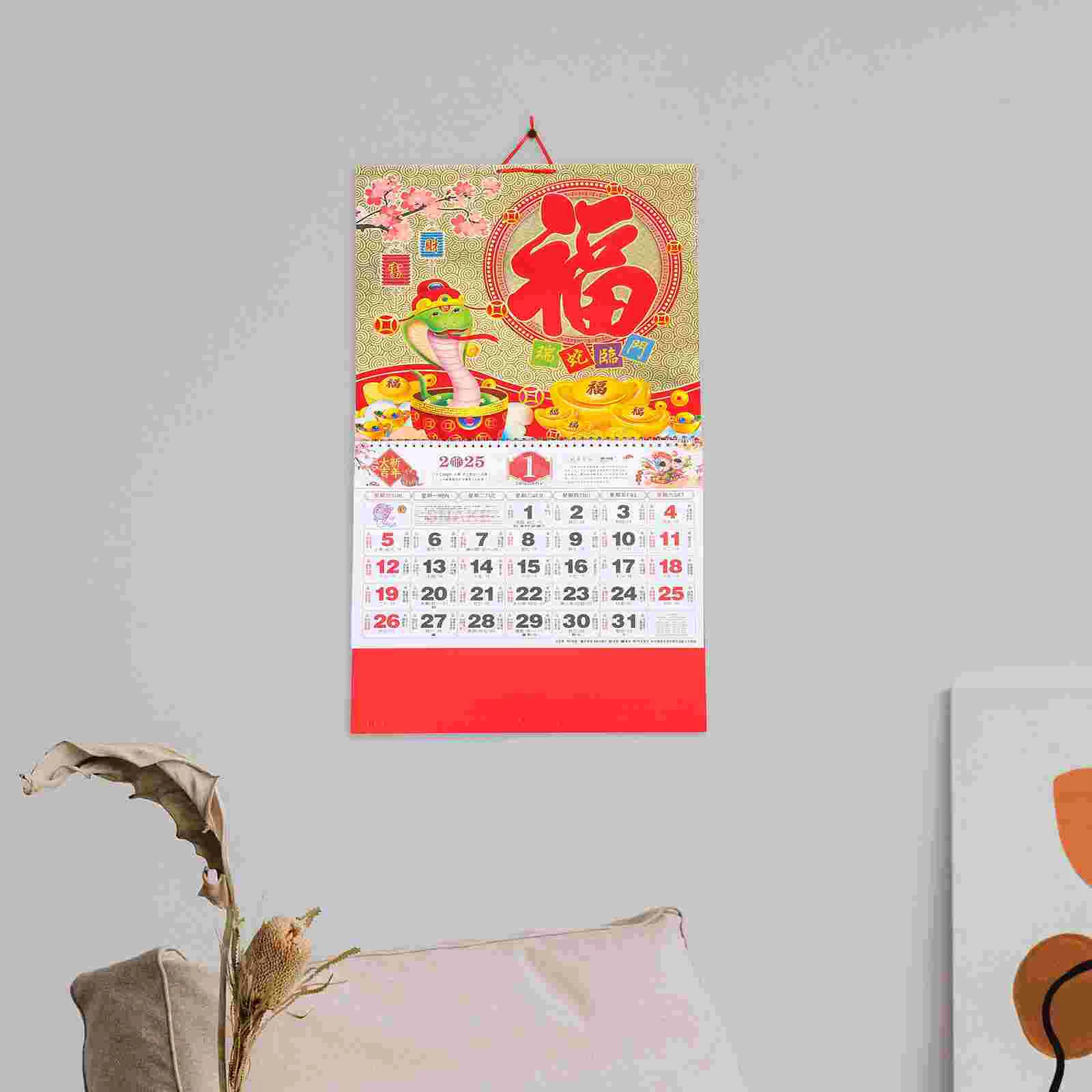 Charms 2025 Calendar Office Accessories Make up Planning Hanging Rotary Perpetual Desk