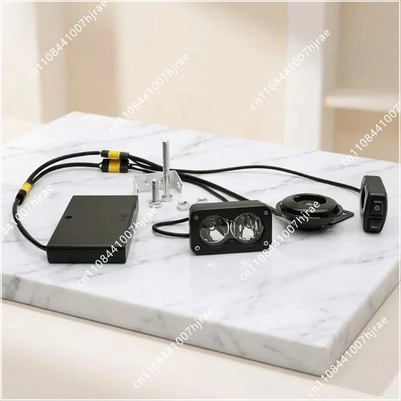 Baja Light Kit with Battery Pack 3-Pin MR60 Connector and Horn Set Fit for Wintai-Tech China Off-Road Vehicle Modification Parts