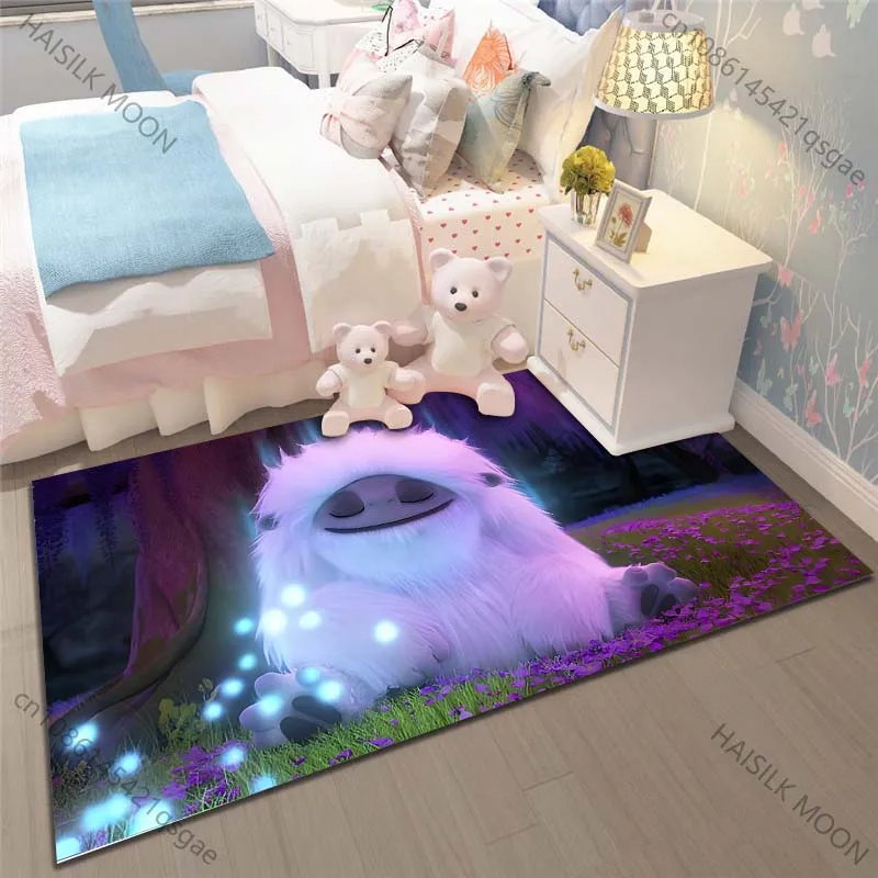 Снеговик с абстрактным принтом, мультяшный ковер для гостиной, спальни, детской комнаты, домашний декор, нескользящий коврик, коврик для дивана