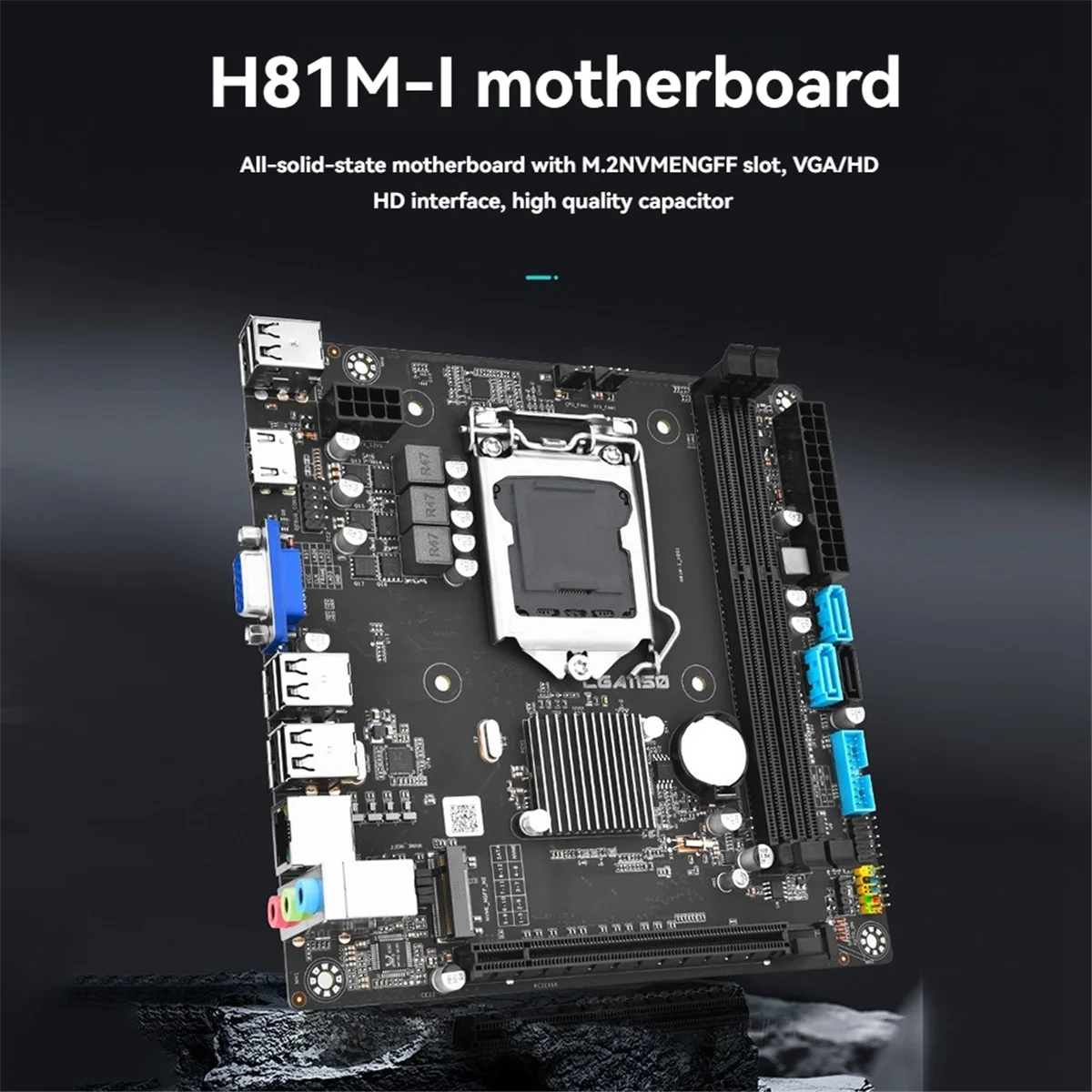 

2025+ H81M ITX Motherboard Desktop PC Laptop LGA 1150 DDR3 16GB M.2 NVME SDD USB 3.0 Computer Motherboard