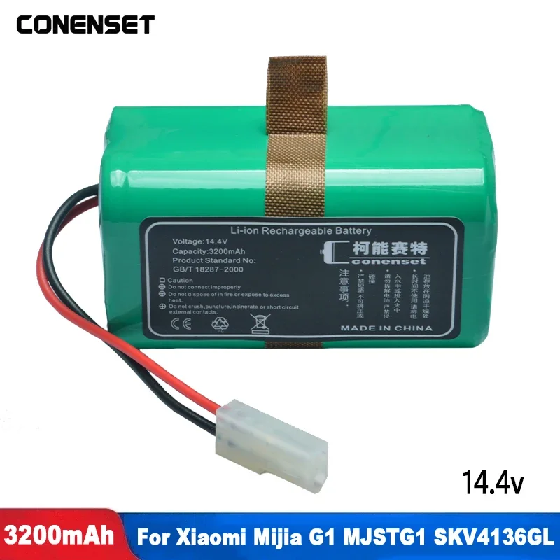 

14.4V 14.8V 3200mAh Li-ion Battery For iSweep X3 PUPPYOO R30 Pro R35 Robot Vacuum Cleaner Accessories