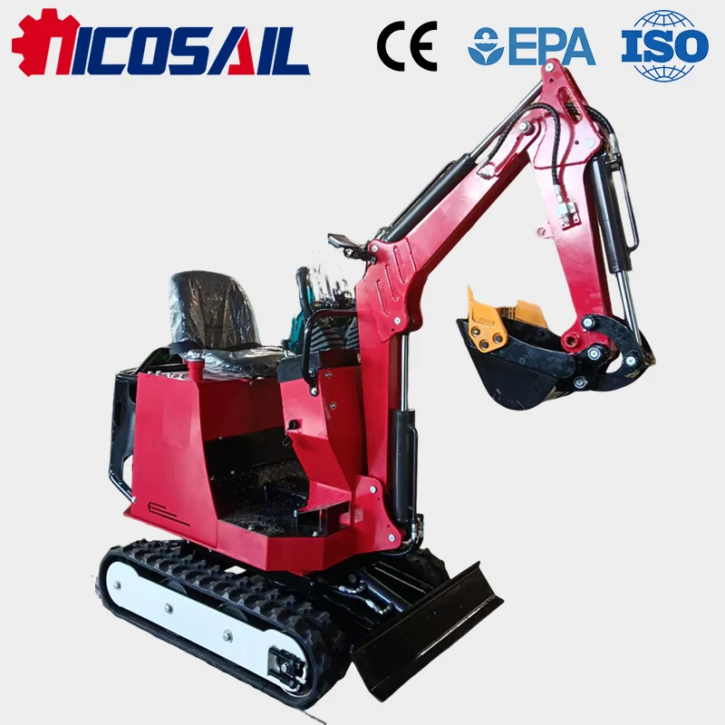 

Мини-экскаватор 0,8 тонны с сертификатом CE, компактный гидравлический гусеничный экскаватор для фермерских хозяйств, садов, строительства и ландшафтных работ