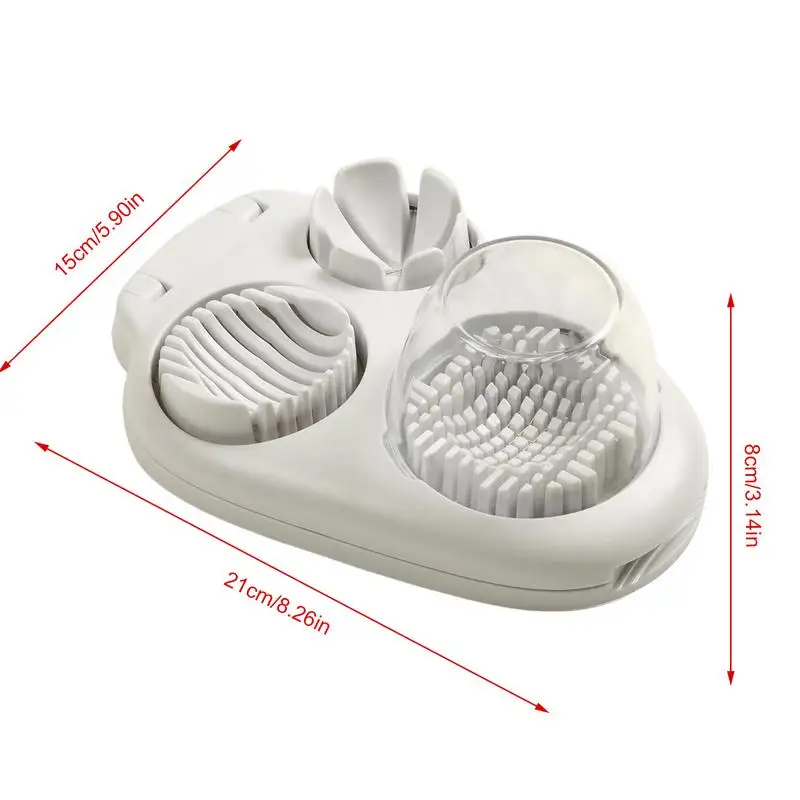 Hard Boiled Egg Slicer Mushroom Slicer Egg Dicer Stainless Steel Grape Cutter Multifunctional Strawberry Cutter Tool Kitchen