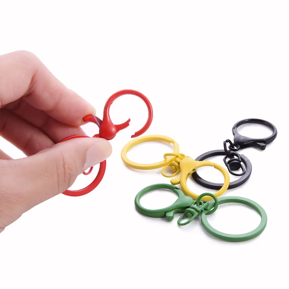 Candy Color Key Ring Keychain Set, 10/20/50pcs
