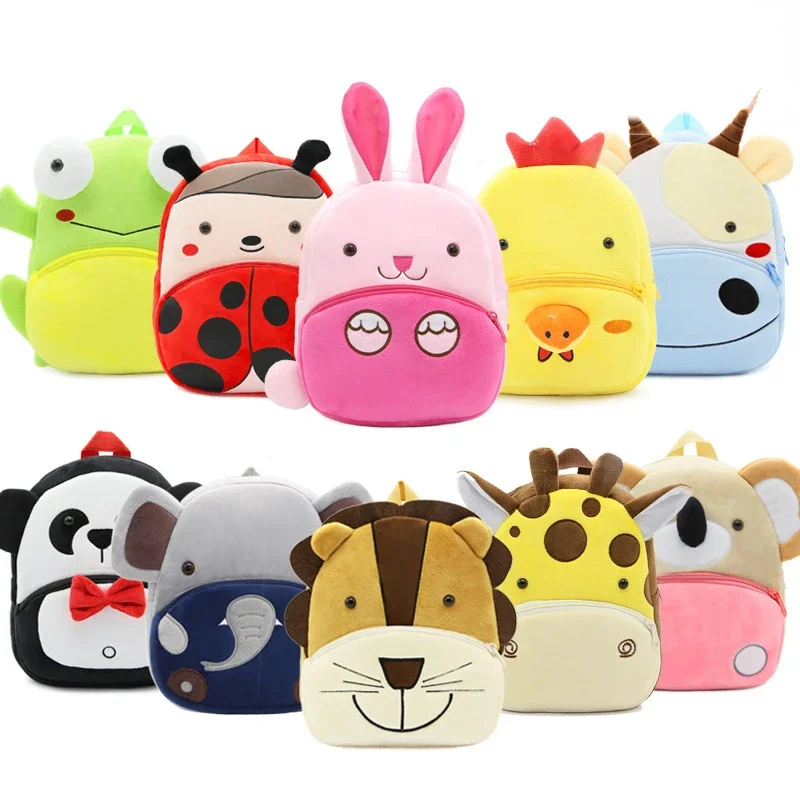 Toddler Cartoon Animal Backpack Portable Cute Bee PenguinBackpack Mini Small School Bag forLittle Girl