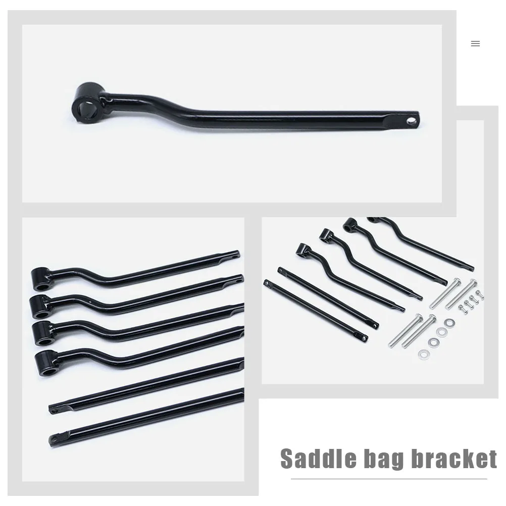 

1Set Motorcycle Saddlebag Support Rack Iron Mounting Bracket Durable Storage Organizer for Long Distance Ride Motorcycle Supply