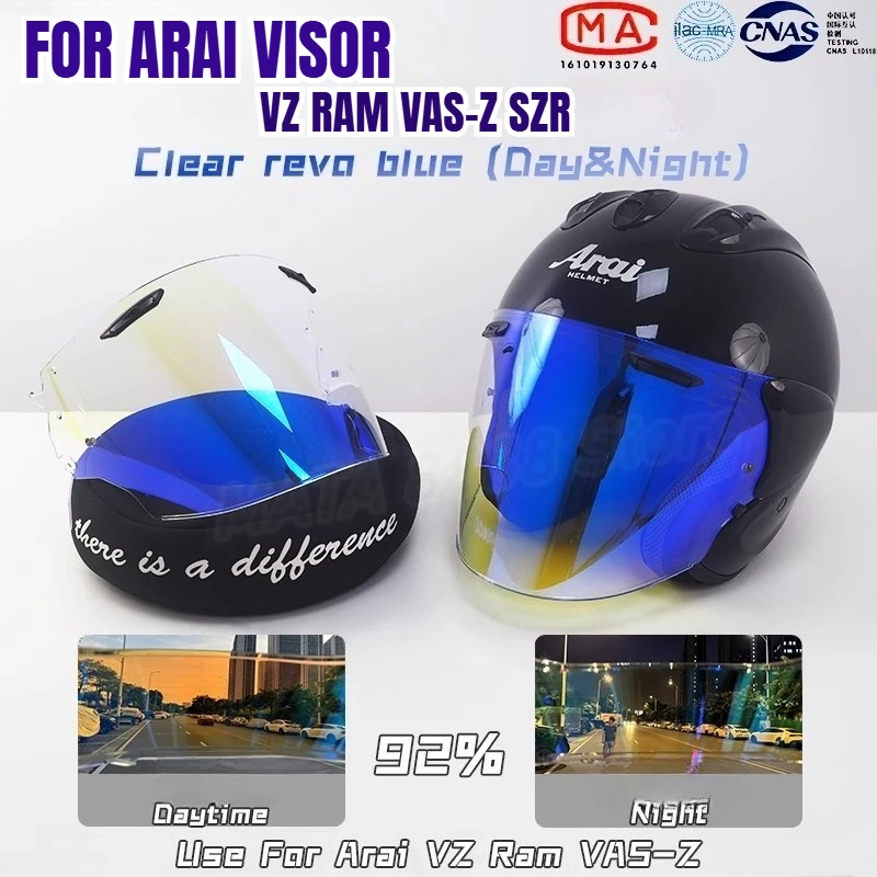 

FOR Arai VZ RAM VAS-Z SZR Half Helmet Color Change Tightening Helmet Lens Day and Night Universal Anti-fog