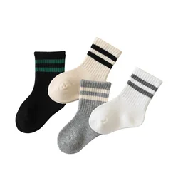 Fashion Children Solid Color Sport Socks Cotton Soft Tube Socks for Baby Infant Toddler Socks for Kids Boys Girls