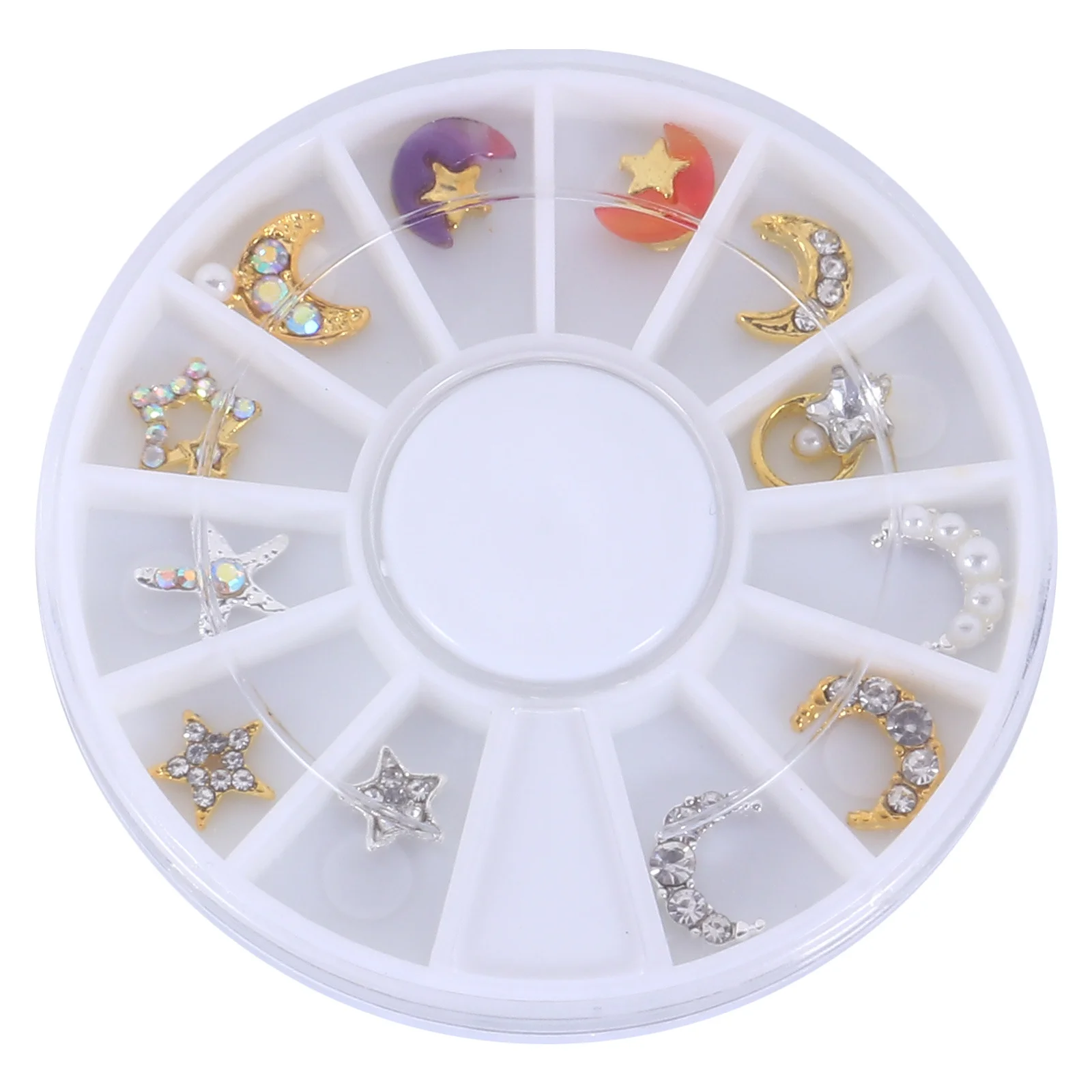 12 Uds. De tachuelas de diamantes de imitación para uñas, calcomanías de aleación de cristal duraderas y seguras para manualidades de uñas, bolsas, teléfonos, decoración elegante y elegante