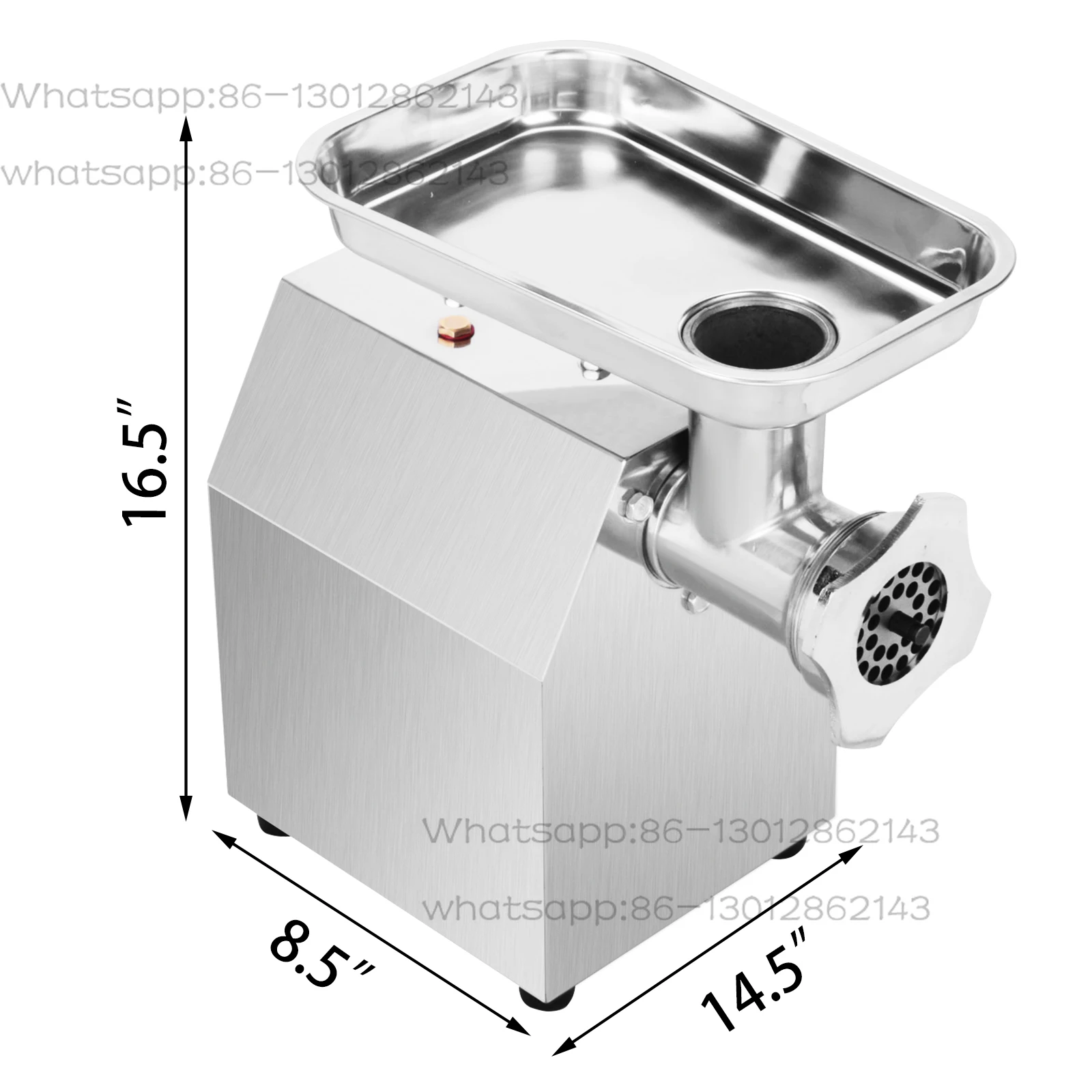 250Kg/H Electric Meat Mincer Grinder Commercial Kitchen Chopper Food Processor Sausage Maker Machine Home Appliance
