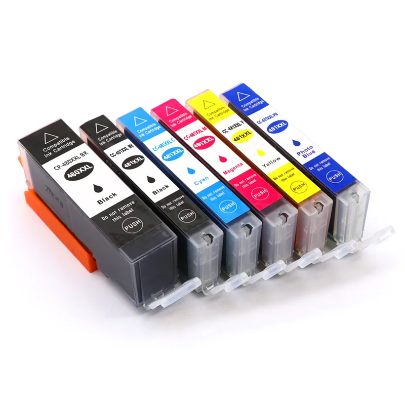 DAT compatible for canon 480 481 PGI-480 CLI-481 ink cartridge PIXMA TS704 TR7540 TR8540 TS6140 TS9540 TS6240 TR 7540 printer