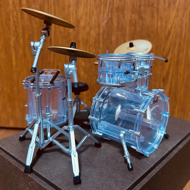 ミニチュアジャズドラムセット楽器装飾品 (Size14x10x10cm) ミニチュア