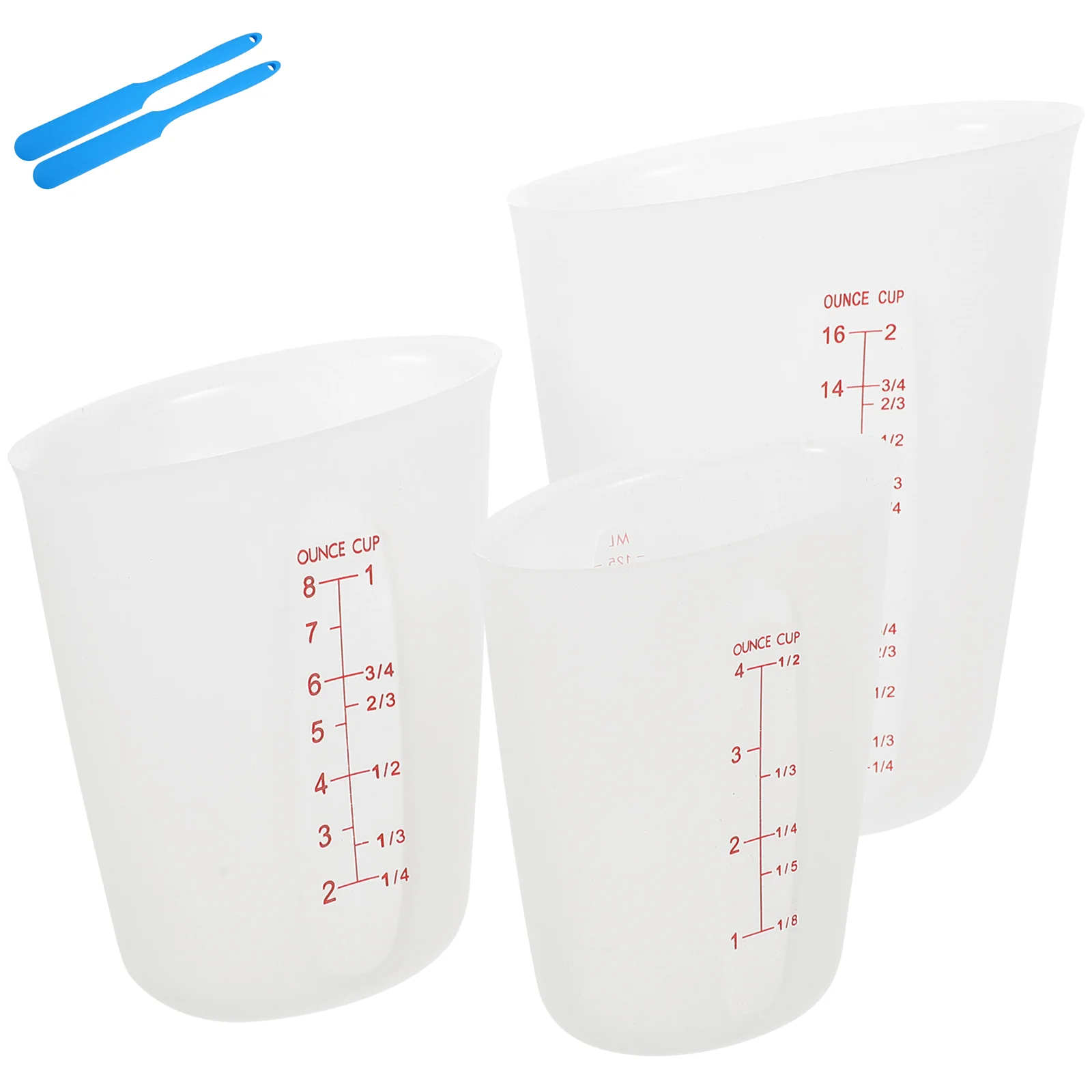 

Silicone Measuring Cup Set Cute Cups Baking Spoon Silica Gel Soap Making Supplies