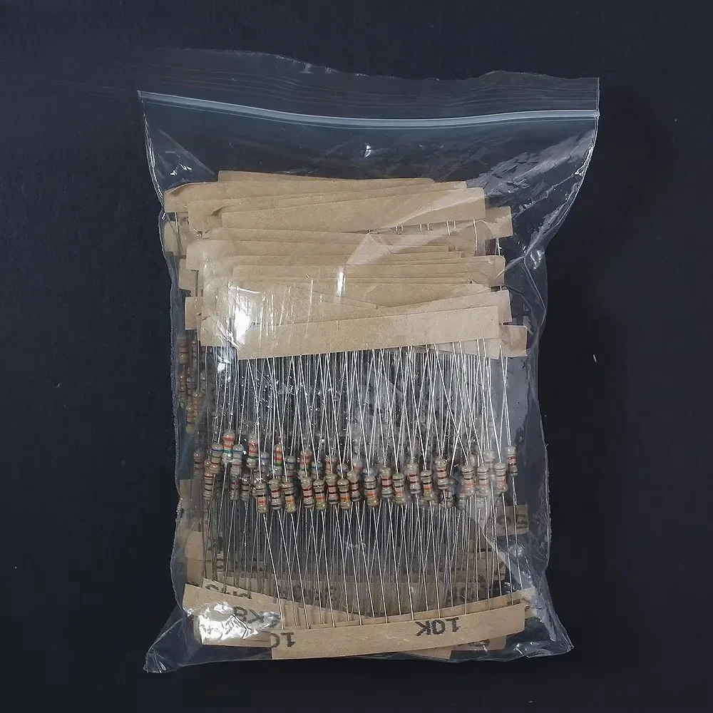 

560Pcs 56 Values Kit 1/4W 5% Resistors Carbon Film Resistor Rang Assortment Resistors Resistance 1Ohm ~10M Electronics DIY Kit