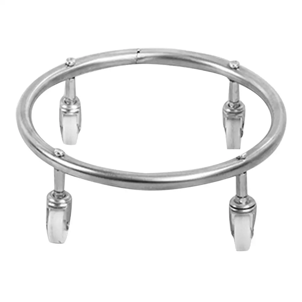 Sturdy Gas Bottle Mobile Bracket Propane Tank Holder Cylinder Stand Movable Dolly Stainless Steel Gas Cylinder Tray Wheel Home