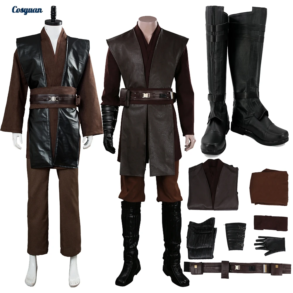 anakin-cosplay-hommes-male-costume-chaussures-film-espace-bataille-chevalier-roleplay-fantasia-homme-halloween-carnaval-fete-vetements-tenues