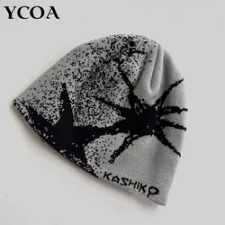 Bonnet en tricot unisexe pour femme, Streetwear graphique gothique chaud, pull vintage coréen, accessoires Hip Hop, Kpop Y2K, printemps et hiver